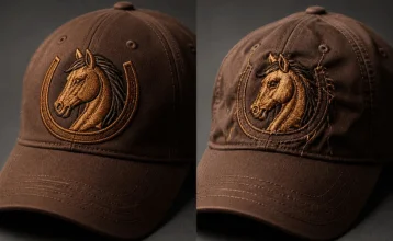 Embroidery digitizing for hats and caps